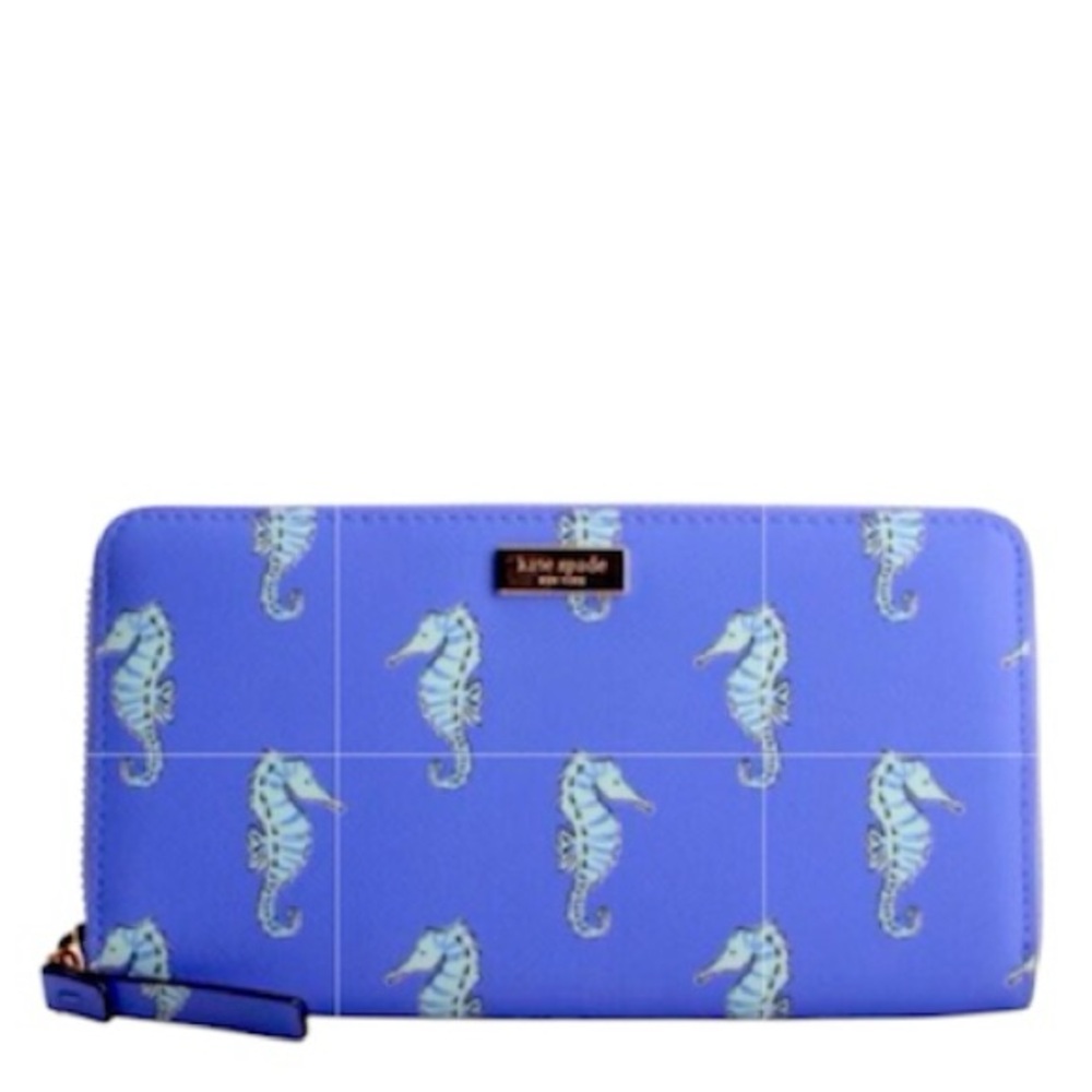 Kate Spade Liberty Street Seahorse Neda Zip Wallet